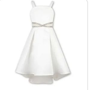 Speechless Big Girls Sleeveless Fit + Flare Dress white Size 12